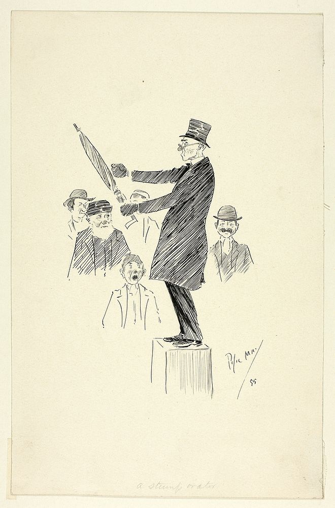 A Stump Orator by Philip William May