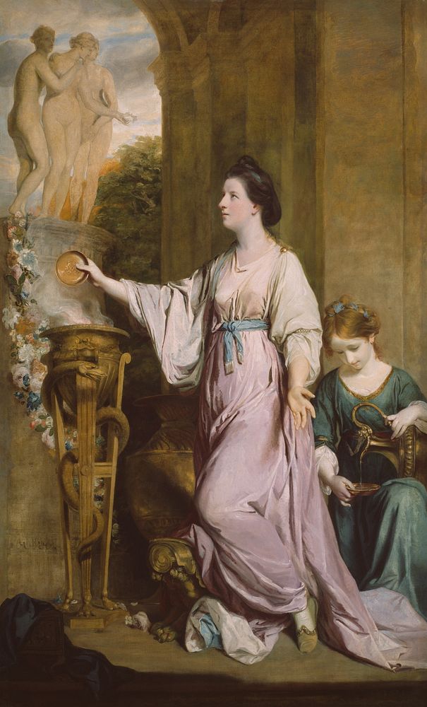 Lady Sarah Bunbury Sacrificing to the Graces by Sir Joshua Reynolds