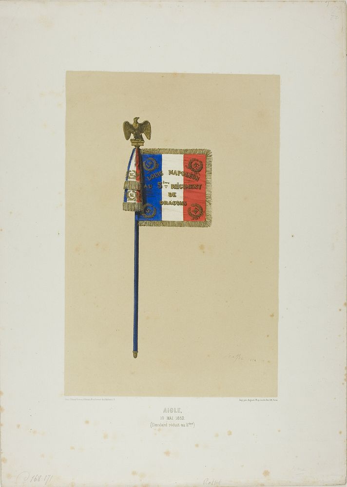 Standard: Louis Napoleon to the 5th Dragoon Regiment by Denis Auguste Marie Raffet