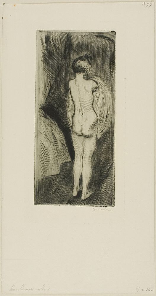 Woman Standing by Théophile-Alexandre Pierre Steinlen