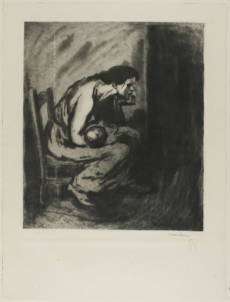 The Sick Child by Théophile-Alexandre Pierre Steinlen