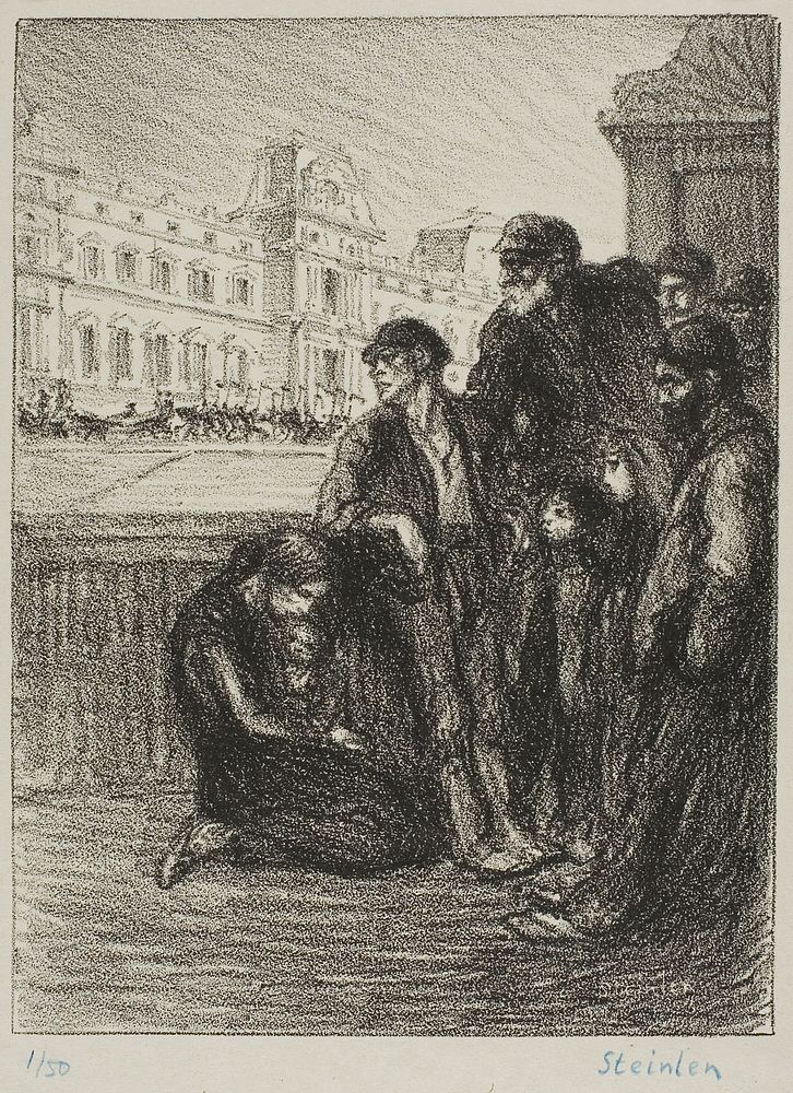 Misery and splendor by Théophile-Alexandre Pierre Steinlen