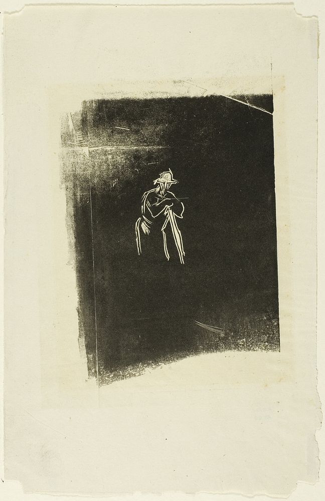 Man Resting On His Spade by Jean François Millet