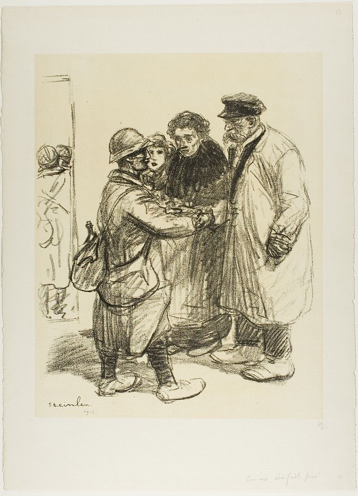 One Doesn't Get Used to It by Théophile-Alexandre Pierre Steinlen
