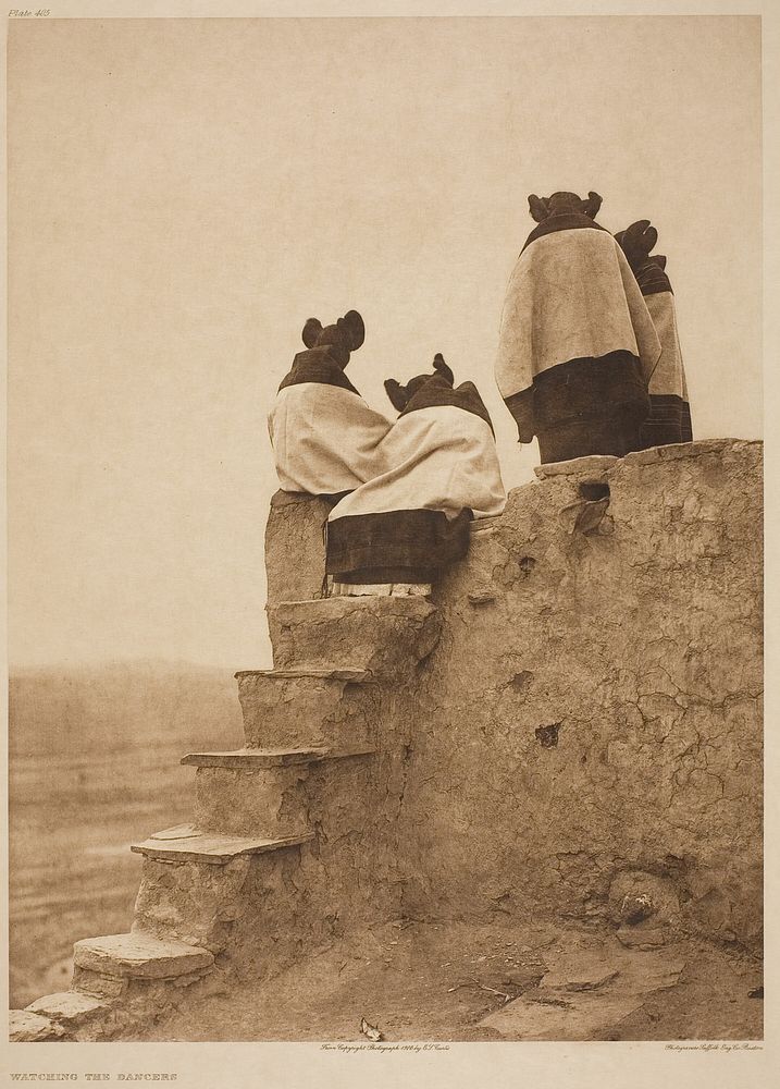 Watching the Dancers by Edward S. Curtis