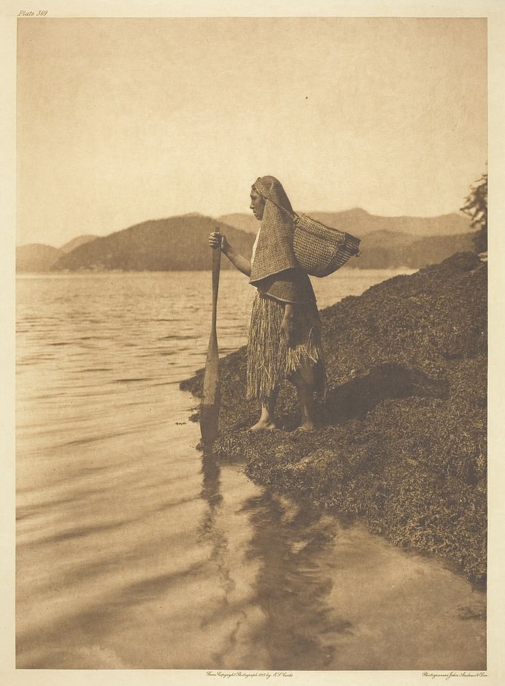 The Seaweed Gatherer by Edward S. Curtis