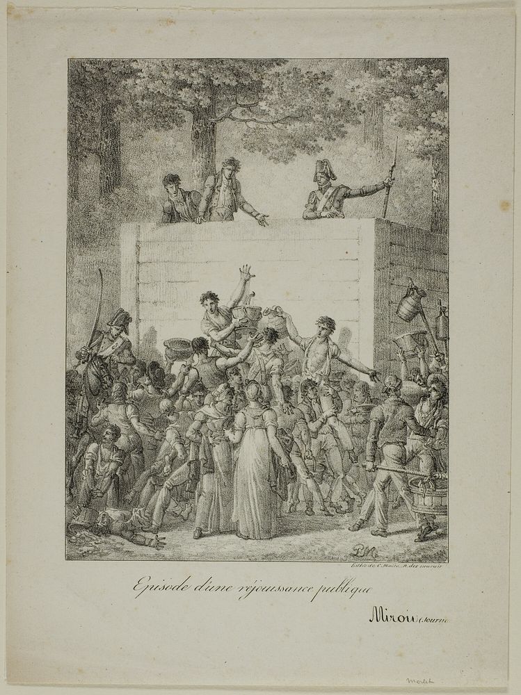 Public Rejoicing by Charles Étienne Pierre Motte