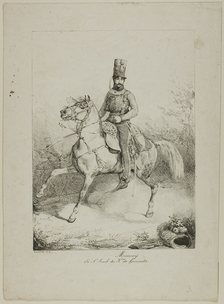 Moncey, Ex-colonel of the 3rd Hussar Regiment by Eugène Louis Lami