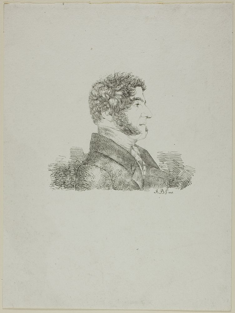 Portrait of a Man in Profile by Monogrammist A.B.