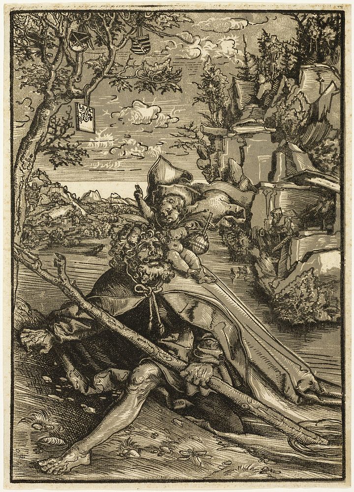 Saint Christopher by Lucas Cranach, the Elder