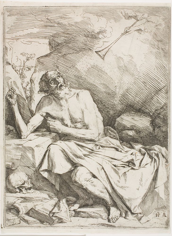 St. Jerome Hearing the Trumpet of the Last Judgment by Jusepe de Ribera