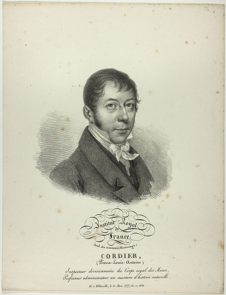 Portrait of Pierre-Louis-Antoine Cordier by Jules Boilly