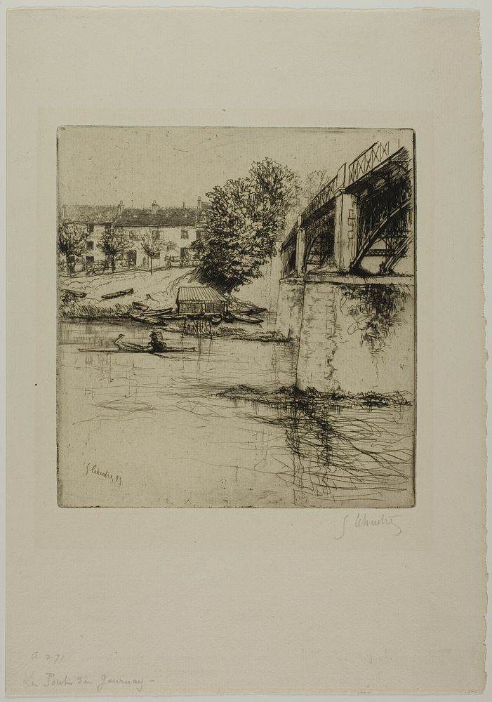 The Bridge at Fournay, from the Side by Gustave Leheutre