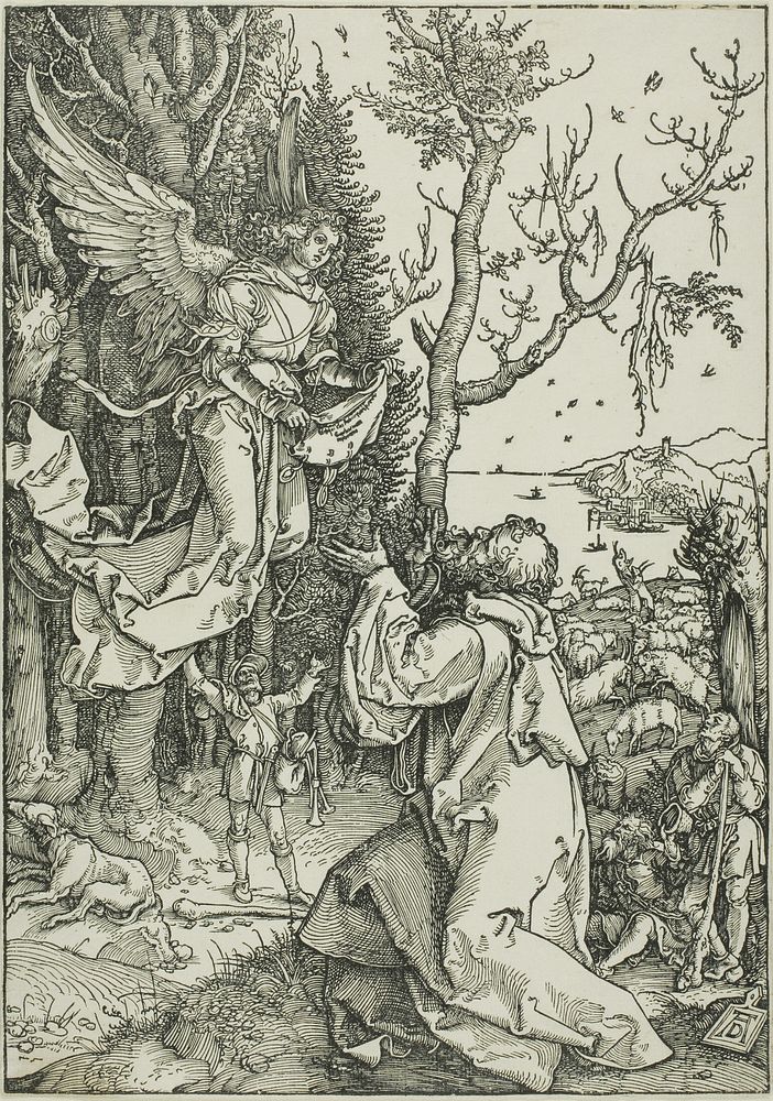 Joachim and the Angel, from The Life of the Virgin by Albrecht Dürer