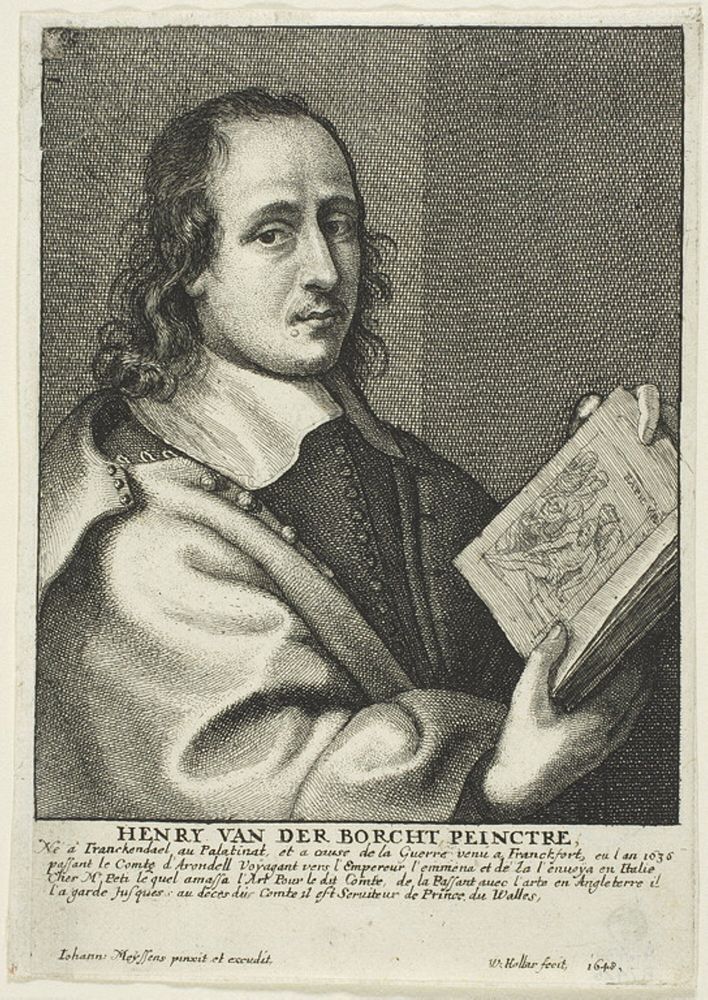 Hendrik van der Borcht the Younger by Wenceslaus Hollar