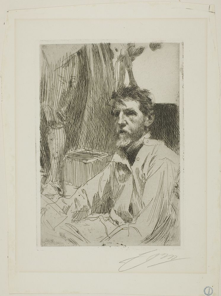 August Saint Gaudens I by Anders Zorn