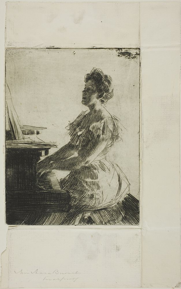 At the Piano by Anders Zorn