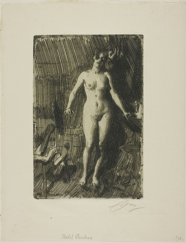 Standing Model by Anders Zorn