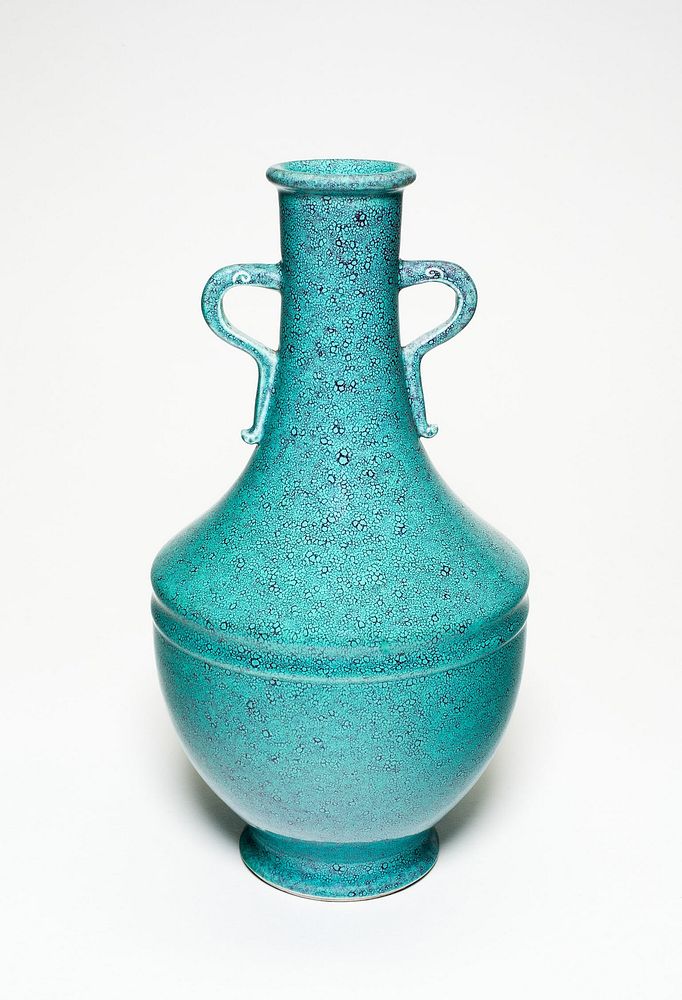 Baluster-Shaped Vase with Loop Handles