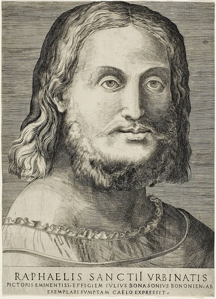 Portrait of Raphael by Giulio Bonasone