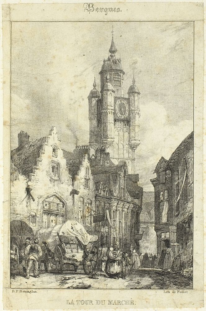 The Tower Marketplace by Richard Parkes Bonington