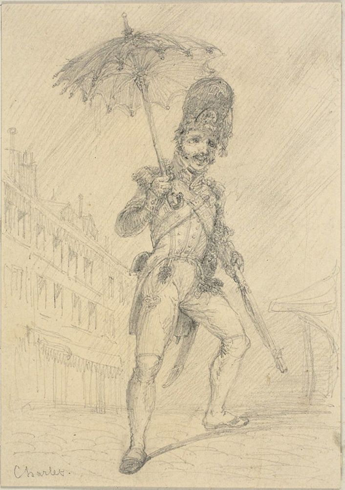 Soldier Holding a Parasol by Nicolas Toussaint Charlet