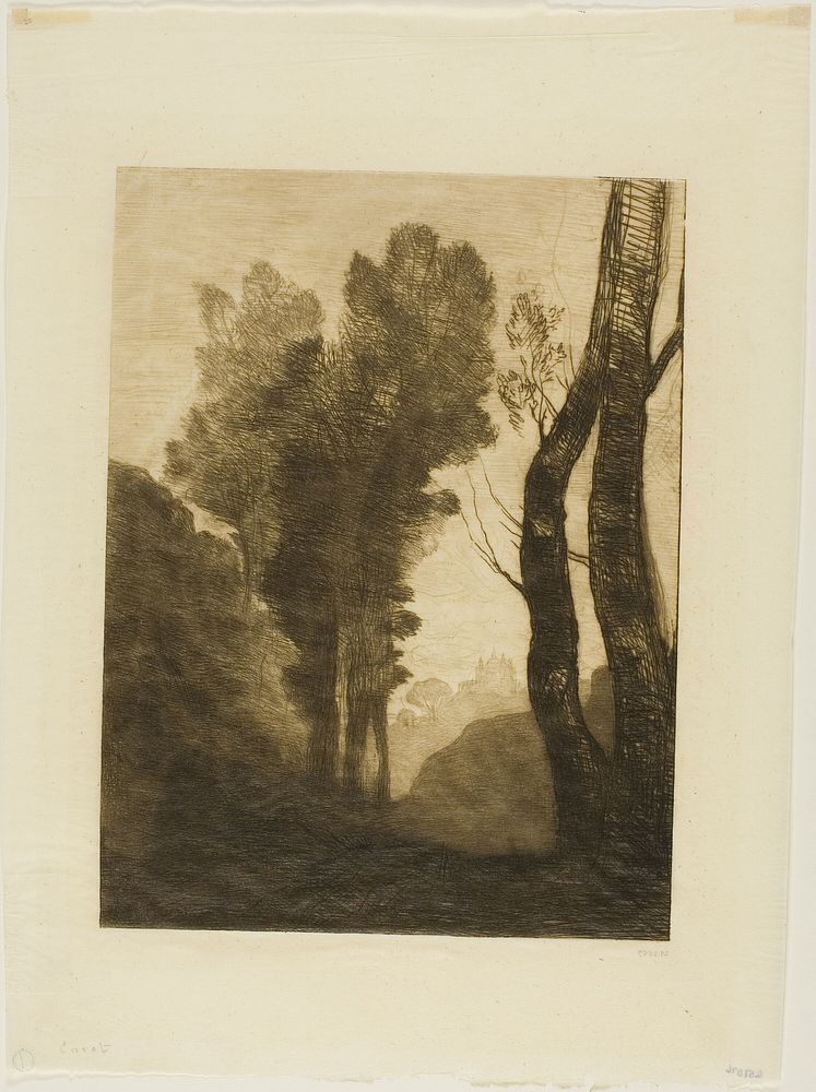 Outskirts of Rome by Jean Baptiste Camille Corot