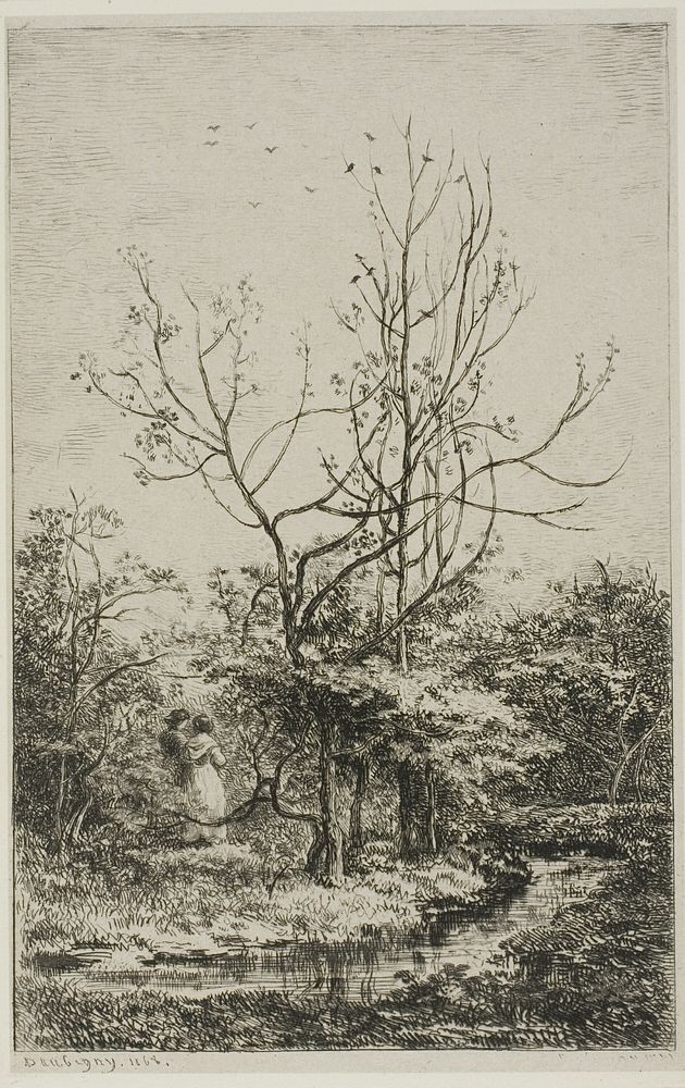 The Orchard by Charles François Daubigny