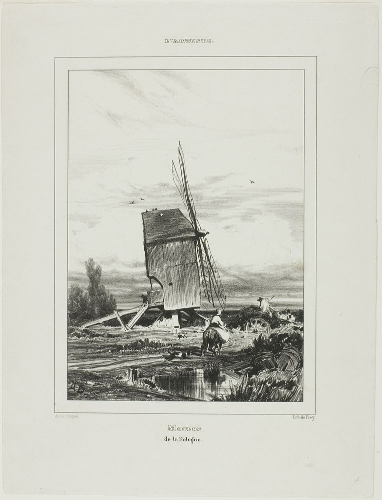 Windmill of Sologne by Jules Dupré