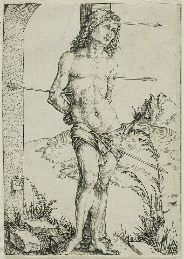 St. Sebastian Bound to the Column by Albrecht Dürer
