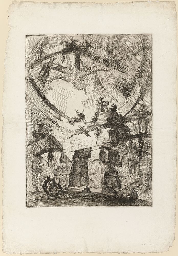 The Carceri, plate 9 by Giovanni Battista Piranesi