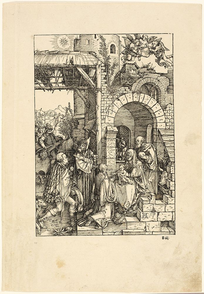 The Adoration of the Magi, from The Life of the Virgin by Albrecht Dürer