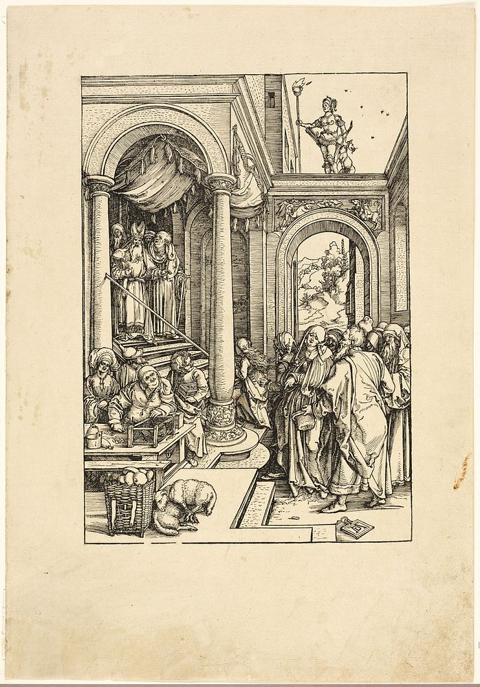 The Presentation of the Virgin in the Temple, from The Life of the Virgin by Albrecht Dürer