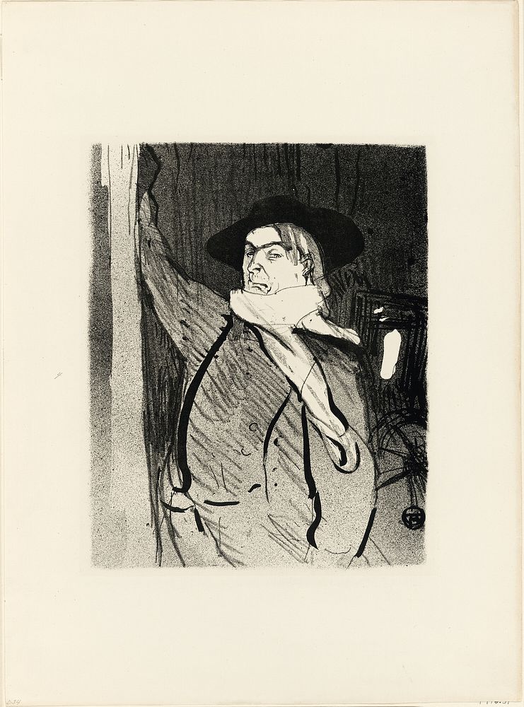 Portrait of Aristide Bruant, from Le Café-Concert by Henri de Toulouse-Lautrec