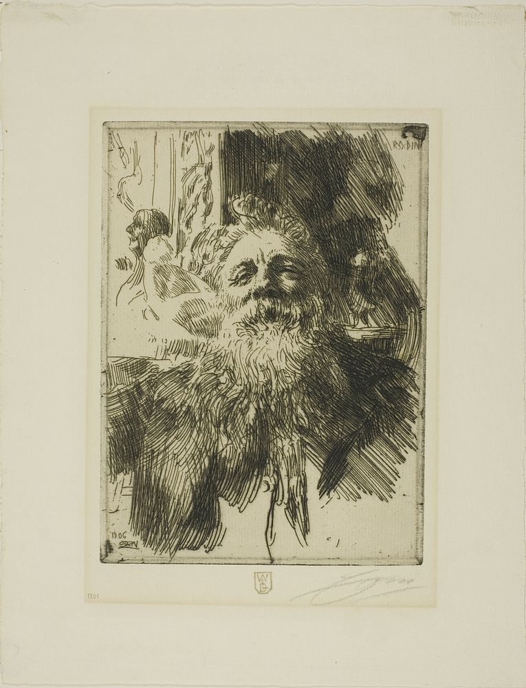 Auguste Rodin by Anders Zorn