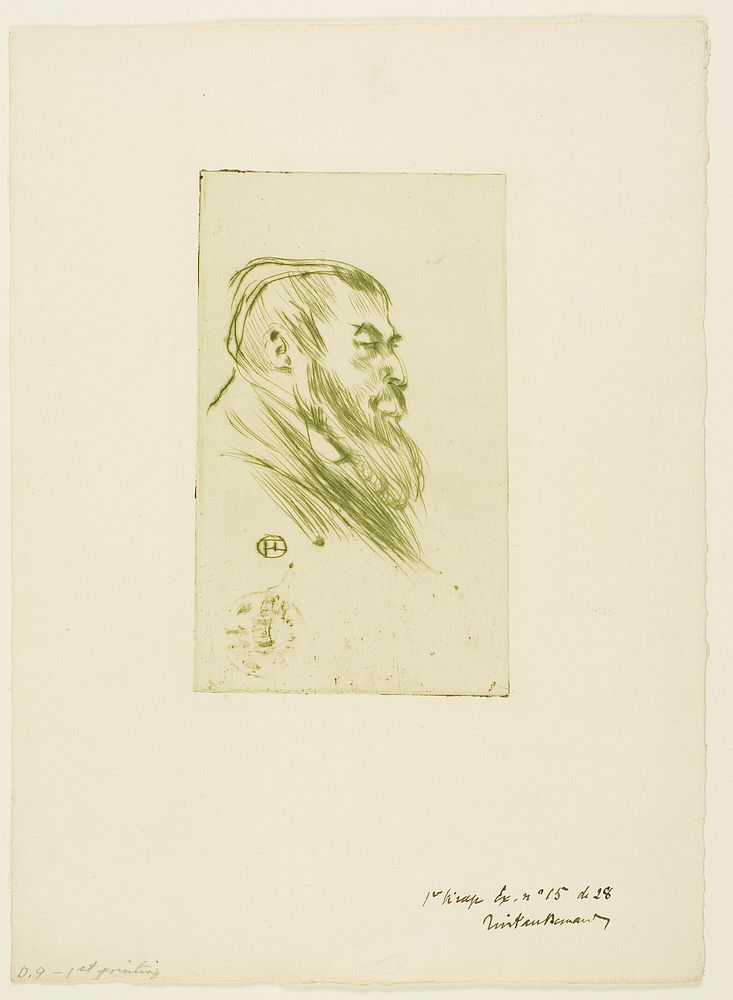 Tristan Bernard by Henri de Toulouse-Lautrec