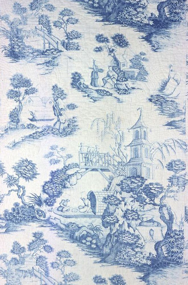 Bedcover by Style of Jean Baptiste Pillement (Designer)