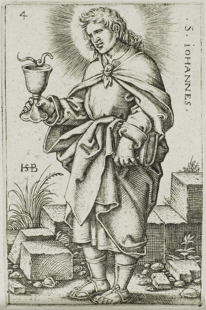 St. John, plate 4 from The Twelve Apostles by Hans Sebald Beham