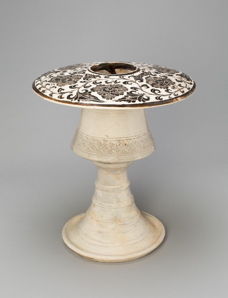 Incense Burner with Peony Scroll