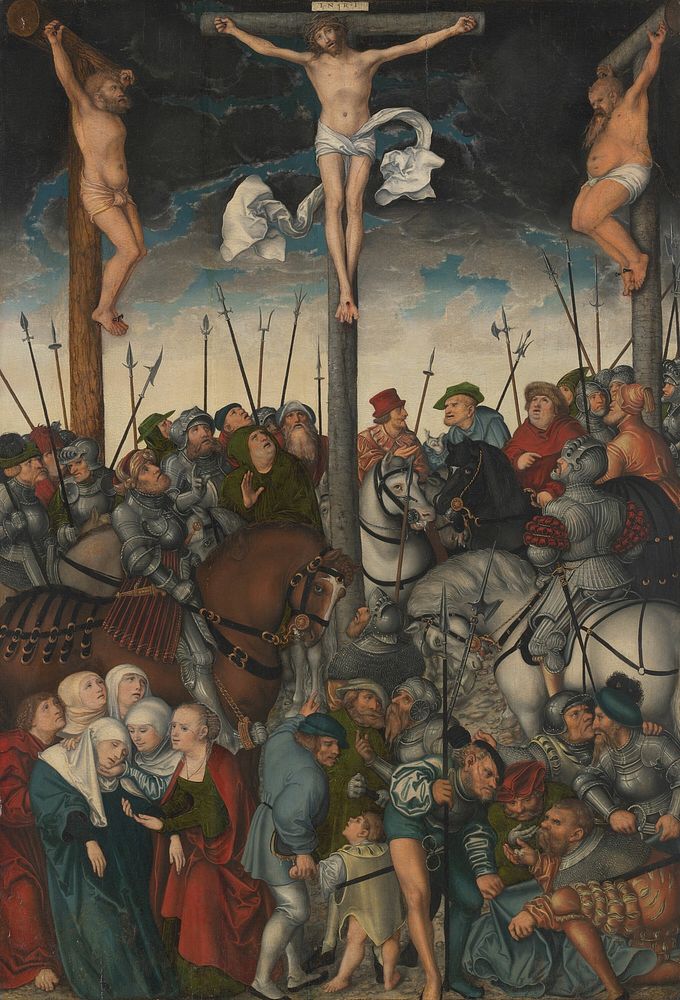 The Crucifixion by Lucas Cranach, the Elder