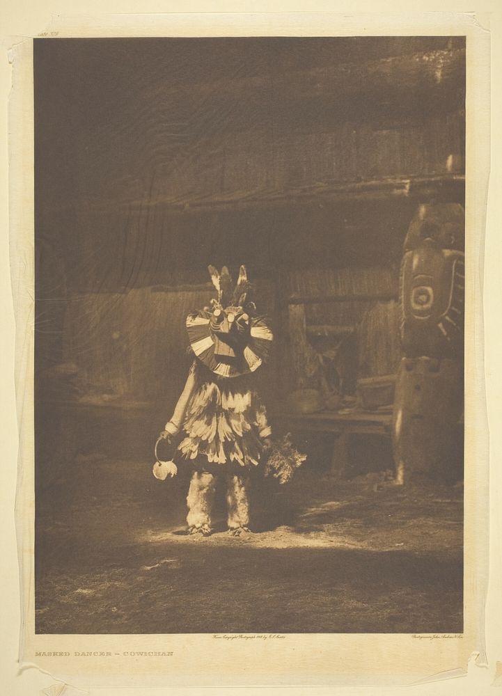 Masked Dancer - Cowichan by Edward S. Curtis