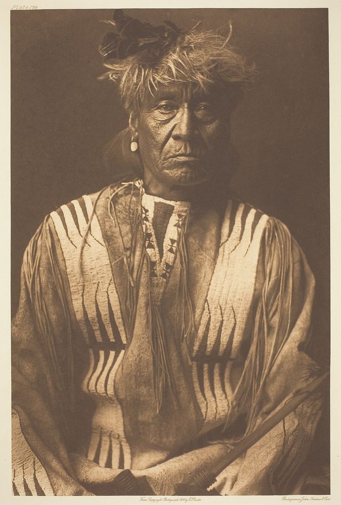 Red Whip - Atsina by Edward S. Curtis