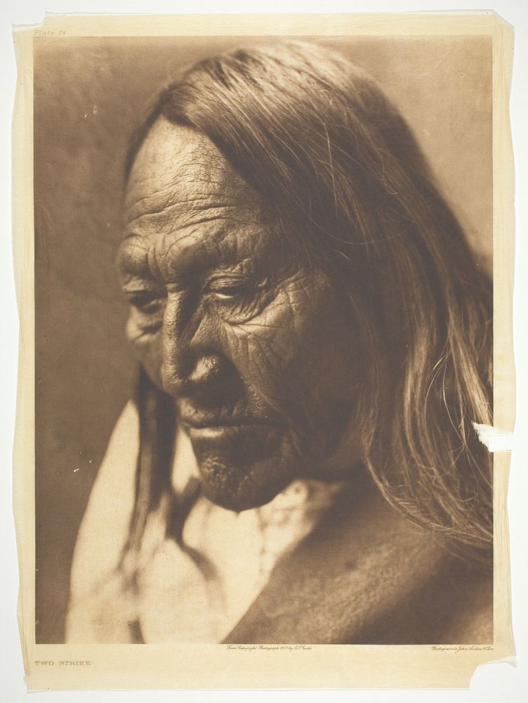 Two Strike by Edward S. Curtis