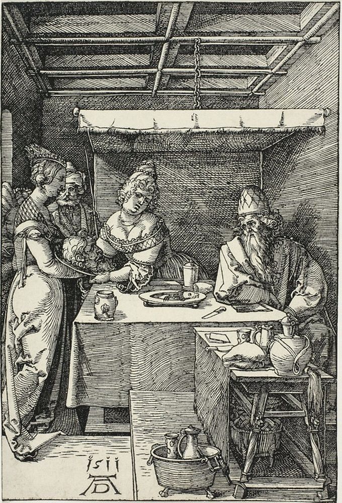 Salome Presenting the Head of John the Baptist to Herodias by Albrecht Dürer
