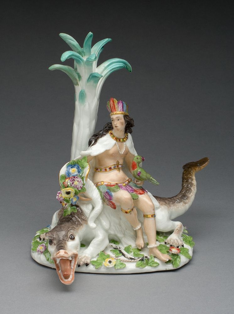 Allegorical Figure Representing America by Meissen Porcelain Manufactory (Manufacturer)
