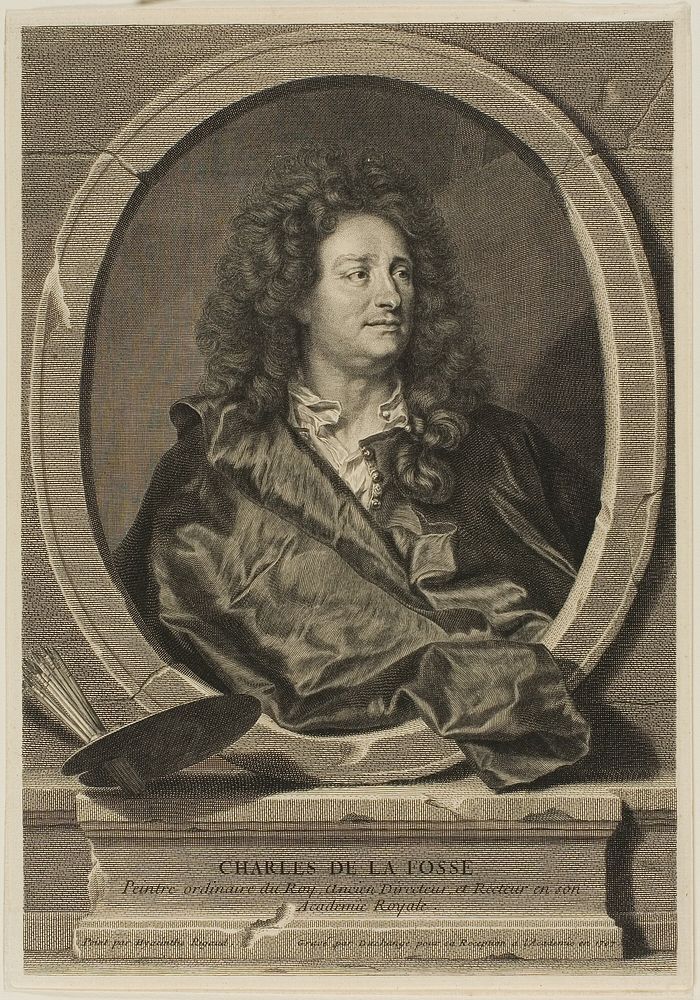 Charles de La Fosse by Gaspard Kupferstecher Duchange