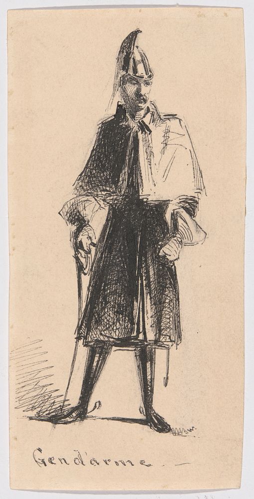Gendarme by James McNeill Whistler