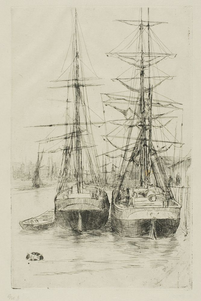 Two Ships by James McNeill Whistler