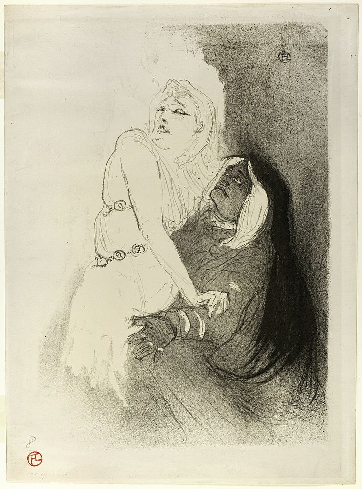 At the Renaissance: Sarah Bernhardt in Phèdre by Henri de Toulouse-Lautrec