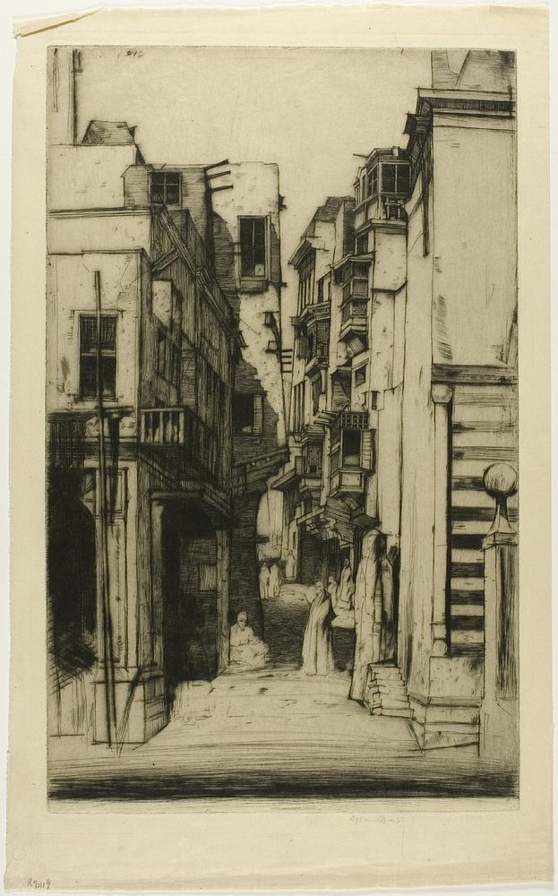 Street in Cairo by David Young Cameron